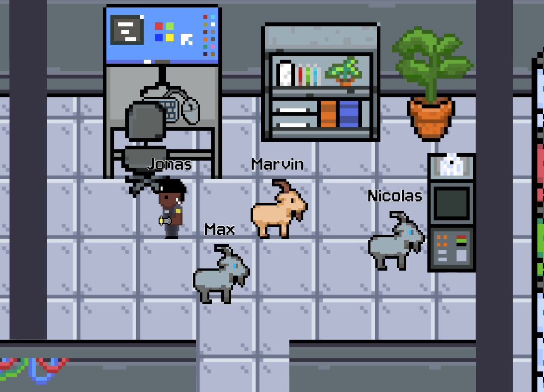 Group of players in game - Multiplayer view